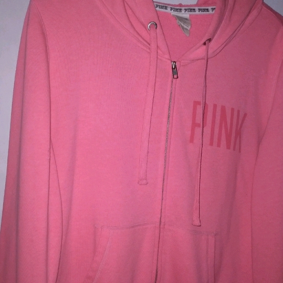 Pink Victoria secret hooded sweatshirt jacket - Picture 8 of 8